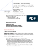 Mining Rights (EP, MPSA, FTAA)