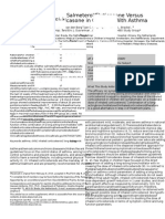 Combination Therapy Salmeterol/Fluticasone Versus Doubling Dose of Fluticasone in Children With Asthma