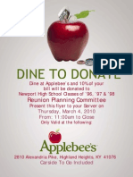 NHS Applebees Flyer