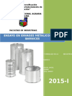 Ensayo en Envases Metalicos y Sus Barnices