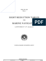 Sight Reduction Tables - Pub 229 Vol 1