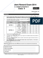 Ftre 2014 Sample Paper Class 9 Paper 2