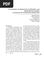 La Transición A La Democracia en El Ecuador