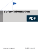 Safety Information Samsung Galaxy S6