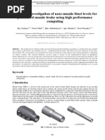 Numerical Investigation of Near-Muzzle Blast Levels For Perforated Muzzle Brake Using High Performance Computing