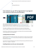 Use Arduino As An ISP Programmer