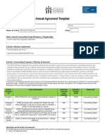 Annual Agreement Template: 100% of Freshmen Will Complete Learning Style Inventory in Naviance N/A 100%