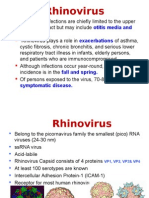 Rhinovirus: Otitis Media and Sinusitis. Exacerbations