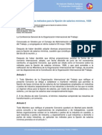 C26 Convenio Sobre Los Métodos para La Fijación de Salarios Mínimos, 1928