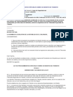 Ley de Procedimientos Especiales Sobre Accidentes de Transito de El Salvador