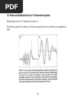 3.3. Phase and Amplitude Errors of 1-D Advection Equation