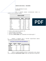 Exercicios Excel