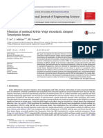 Vibration of Nonlocal Kelvin-Voigt Viscoelastic Damped