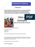 Children With Achondroplasia Guidance For Parents and Health Care Professionals