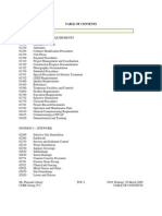 Table of Contents Division Section Title