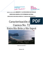 Caracterización de La Cuenca No. 72 - Rios Brito y Sapoa PDF