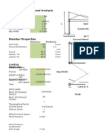 Load Calculations Single Sided Frame