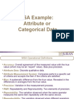 MSA For Attribute or Categorical Data