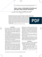 The Evidence of Volume Variance Relationship in Blending and Homogenization Piles Using Stochastic Simulations