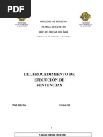 Del Procedimiento de Ejecución de Sentencias y La Estabilidad Laboral