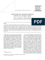 Richardson Walker 2001 - Social Disclosure, Financial Disclosure and The Cost of Equity Capital