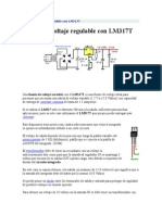 Fuente de Voltaje Variable Con LM317T