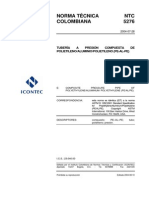 NTC5276 Tuberã-A A Presiã"n Compuesta de Polietileno - Aluminio - Polietileno (Pe-Al-Pe) PDF