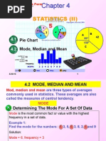 Statistics (Ii) : Pie Chart Mode, Median and Mean