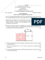  Fluid Mechanics QP - Amrita University