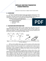 Bipolar Junction Transistor Characteristics