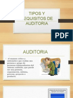 Tipos y Requisitos de Auditoria