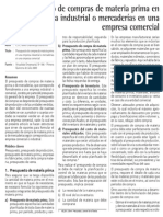 Presupuesto Materia Prima PDF