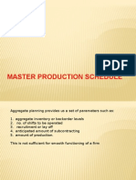 Master Production Schedule