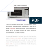 El Sistema de Alto Voltaje en Hornos de Microondas