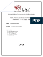 Posibilidades de Desarrollo Económico y Social para El Perú.