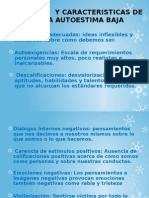 Causas y Caracteristicas de Una Autoestima Baja