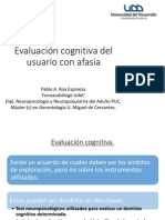 Evaluacion Cognitiva en Afasia 