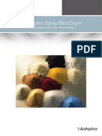 Anhydro Spray Bed Dryer: Forproductionofdustfreepowders