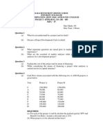 Project Appraisal MBA-IV