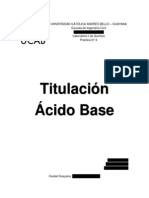 Informe. Titulacion Acido Base.