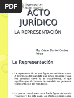 Acto Jurídico-La Representación