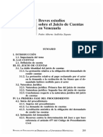 Breves Estudios Sobre El Juicio de Cuentas en Venezuela