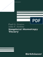 Goerss, Jardine - Simplicial Homotopy Theory