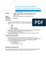 Escala Autoaplicada de Adaptación Social (Social Adaptation Self-Evaluation Scale, Sass)