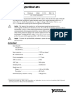 NI USB-443x Specifications