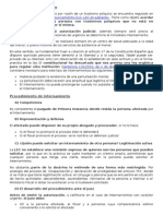 Procedimiento para El Internamiento No Voluntario Por Trastorno Psiquico