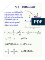 Hydraulic Jump Example PDF