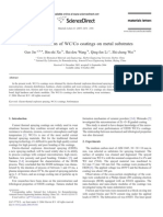 Characterization of WCCo Coatings On Metal Substrates