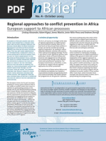 IB 4 Regional Approaches Conflict Prevention European Support Africa 2003 PDF