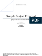 Sample Project Proposal